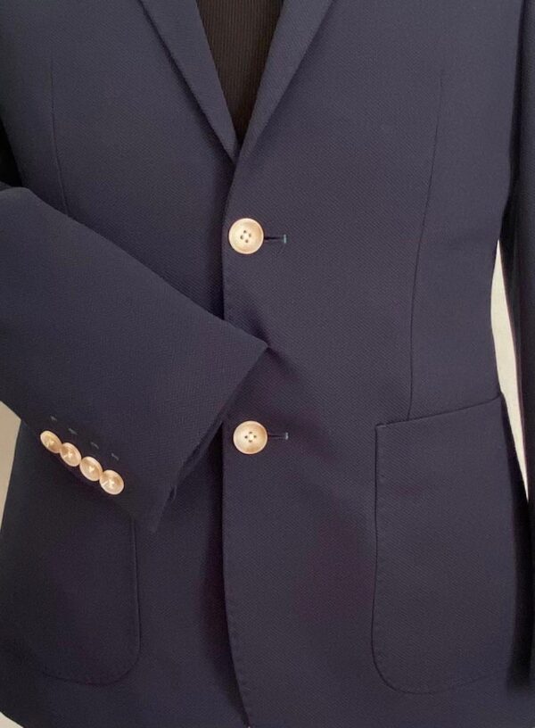 Blazer Poliviscosa Color Azul Marino - Imagen 4